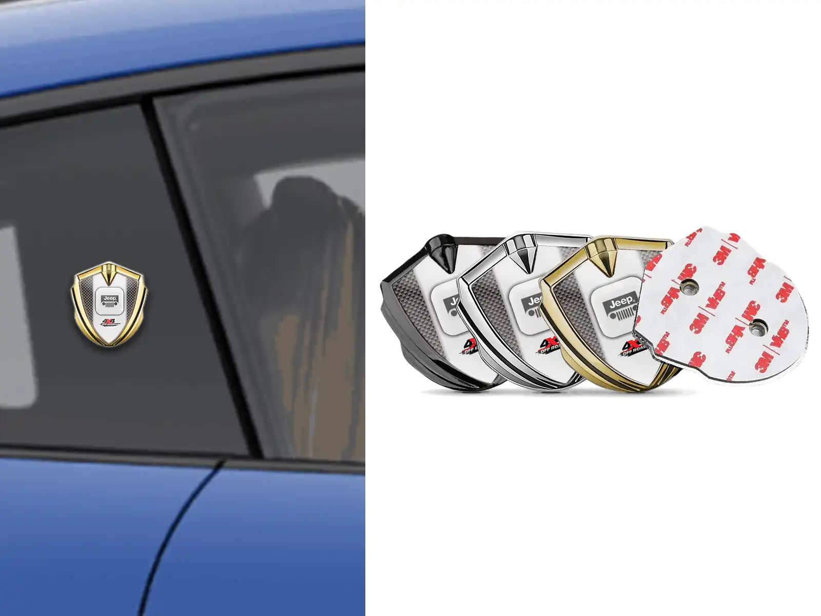 Jeep Emblem Silikon Abzeichen Minimaler Stil Universell